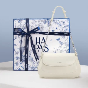 Túi Đeo Vai Hobo Nắp Gập Chain Handle White HAPAS - TDV24037