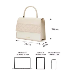 Túi Xách Trung Nữ Thời Trang JUNO Dập Hiệu Ứng Princess Diamond TXT226