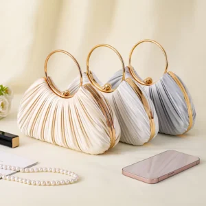 Mới Xếp Ly Tối Nữ Người Nổi Tiếng Thanh Lịch Tiệc Ly Hợp Túi Quà Tặng Cá Tính Thanh Lịch Đơn Giản Phù Hợp Với Khí Quyển Cá Tín