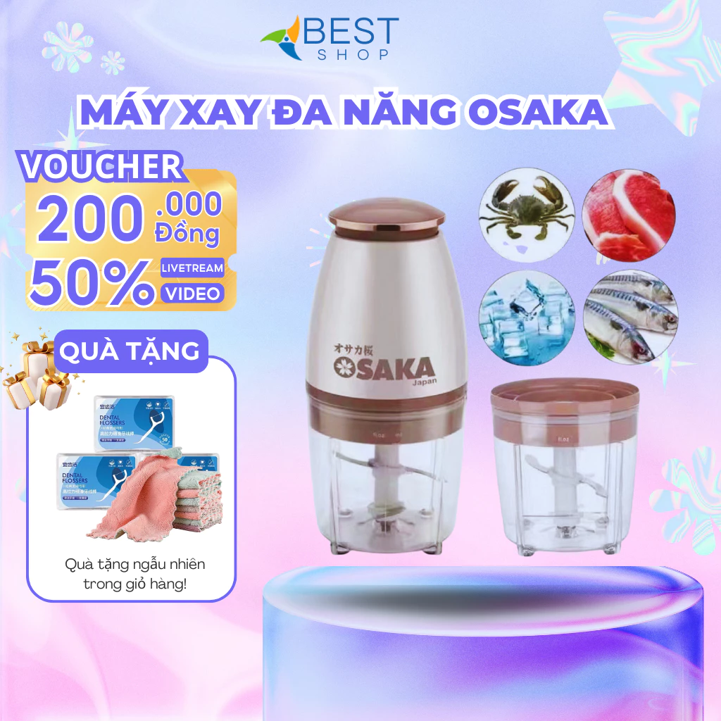🌟 MÁY XAY OSAKA NHẬT BẢN – TRỢ THỦ ĐẮC LỰC CHO MỌI GIAN BẾP! 🌟